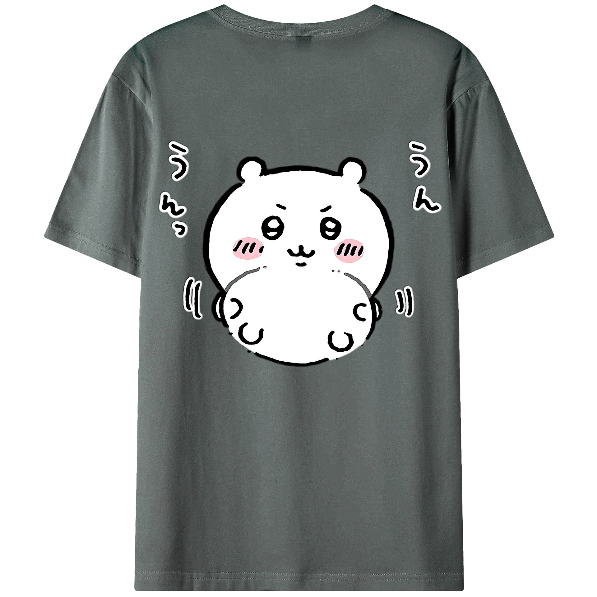 （画像用） ちいかわ ちいかわ Chii-kawa chiikawa 綿100％ メンズ半袖Tシャツ（バックプリント） 通気性